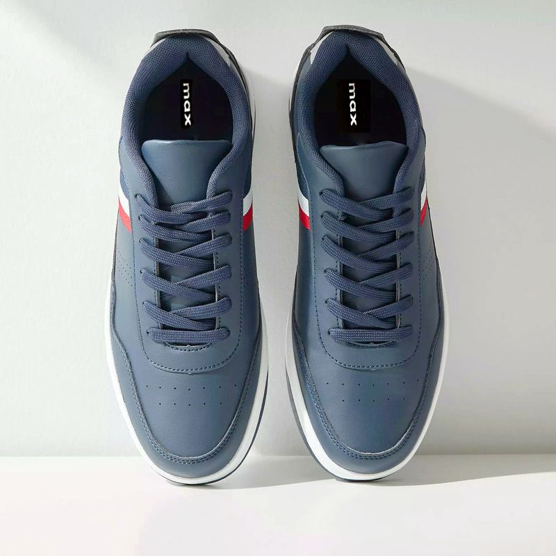 کفش روزمره مردانه مکس مدل Tape Detail Lace-Up Sneakers -  - 4