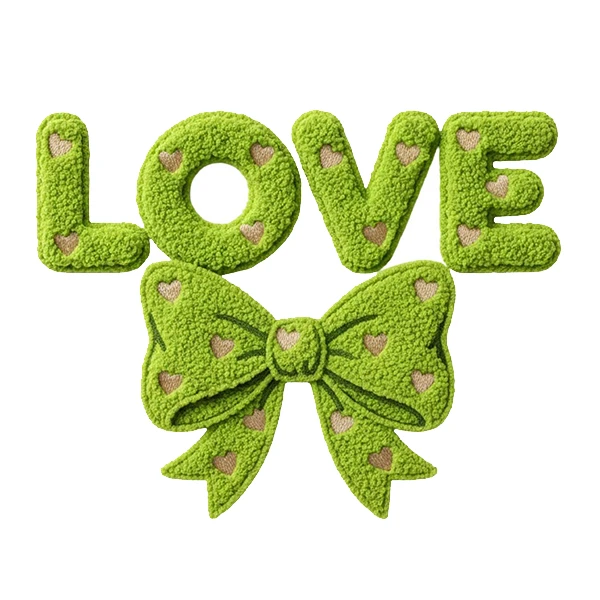 استیکر پارچه و لباس پاد آفرین طرح عشق کد 5570