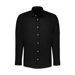 پیراهن آستین بلند مردانه پاتن جامه مدل کلاسیک 102721010318846 رنگ مشکی