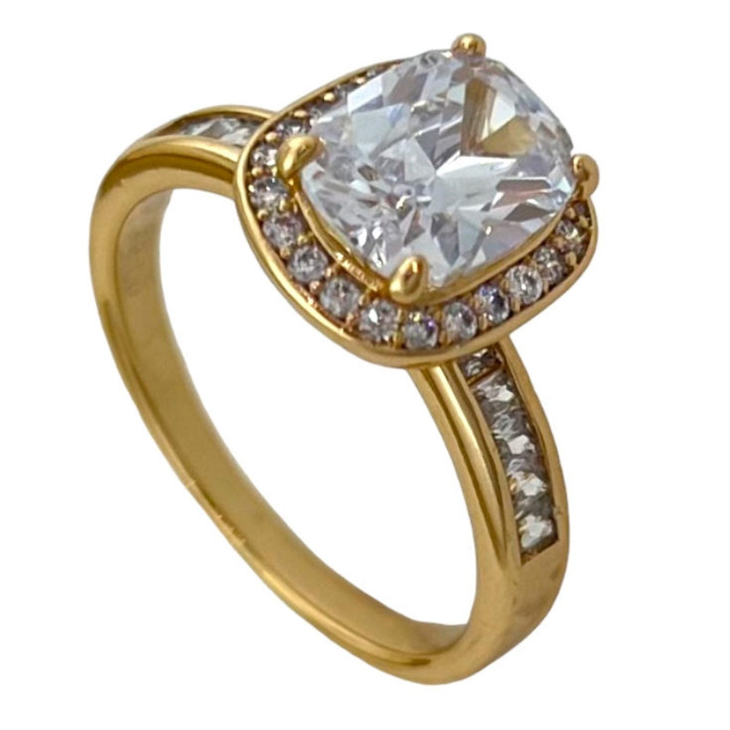 انگشتر زنانه ژوپینگ مدل تک نگین کد R4610