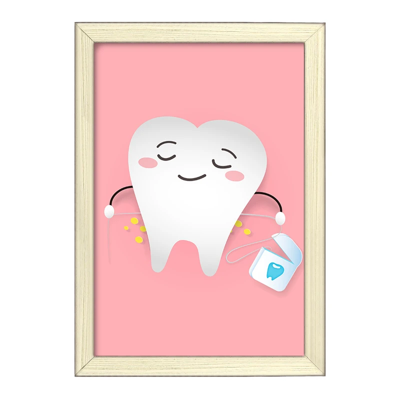 تابلو خندالو طرح دندان و دندان پزشکی کودکانه کد 36708