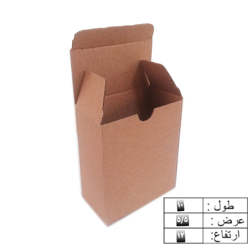 کارتن بسته بندی مدل H88_10×5.5×12 بسته 10 عددی
