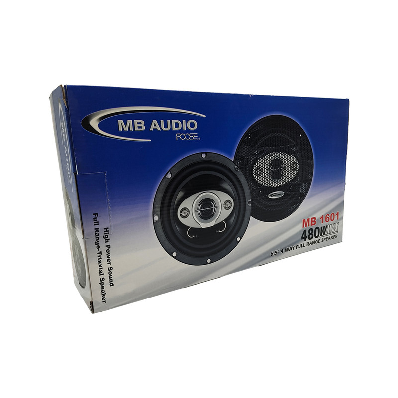 اسپیکر پشت و جلو خودرو ام بی آدیو مدل MB 1601 سایز 6.5 اینچ بسته دو عددی