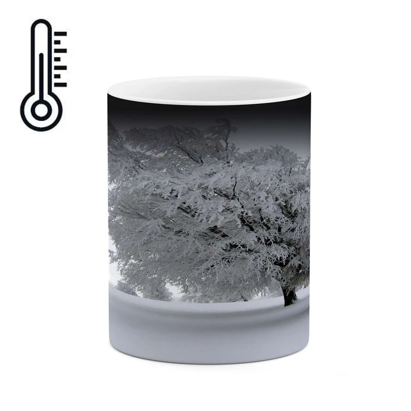 ماگ حرارتی کاکتی مدل منظره برفی کد mgh14877