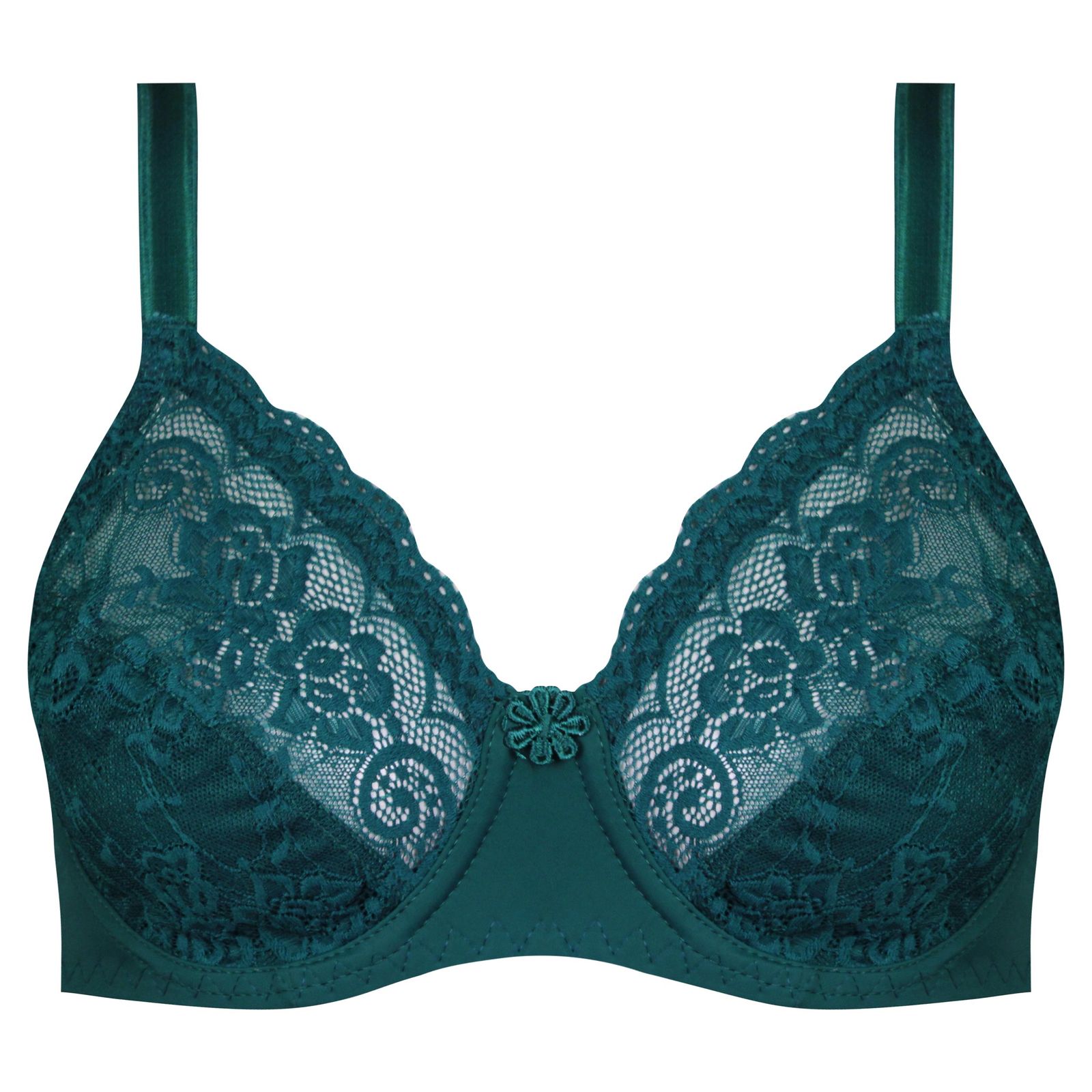 ست شورت و سوتین زنانه پانیذ مدل فنردار گیپور گلدار کد 9013 - - 2