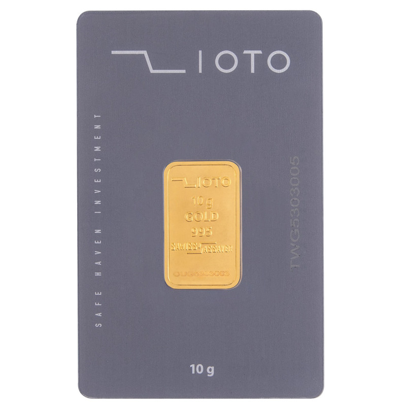 شمش طلا 24 عیار زیوتو مدل DD-Au-p10