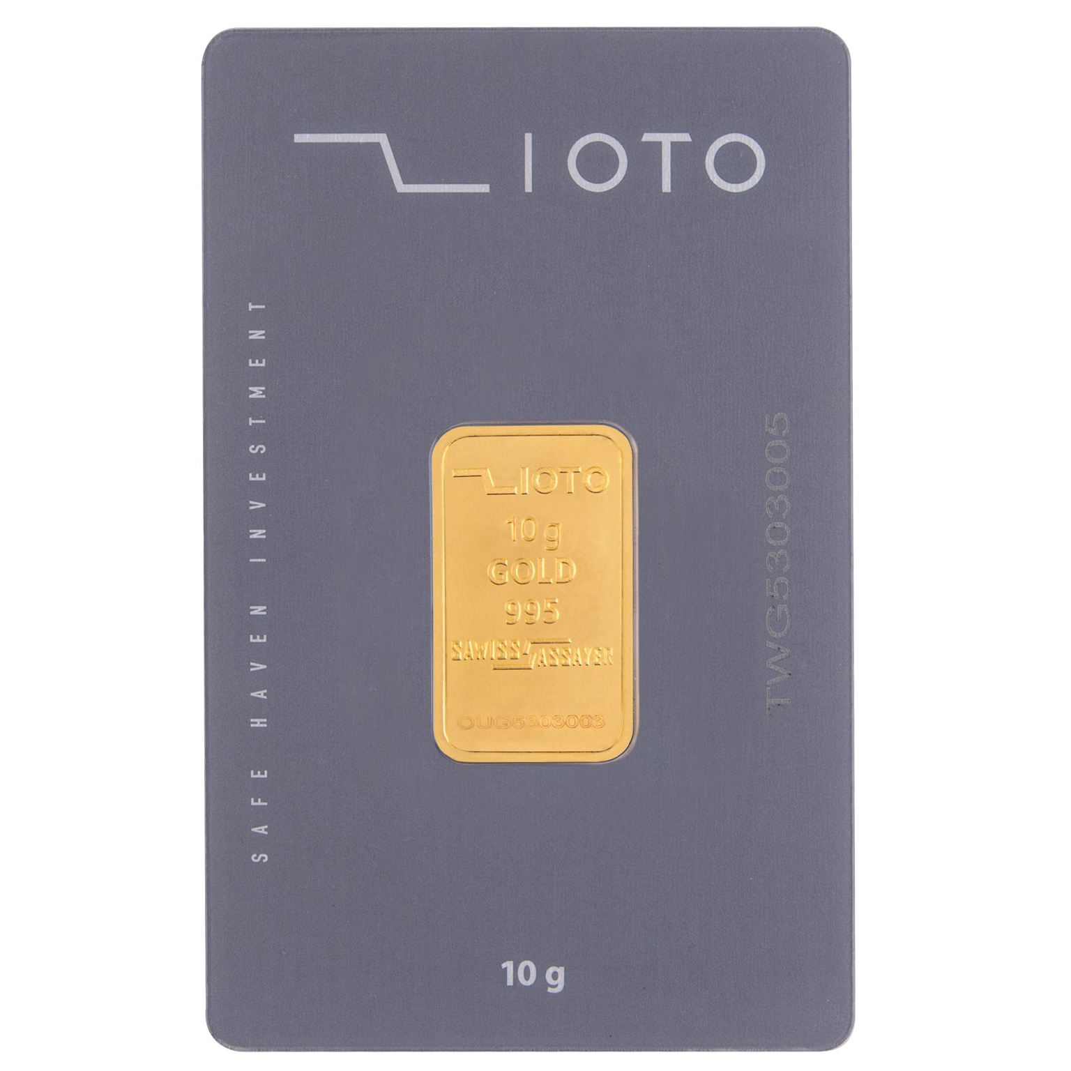 شمش طلا 24 عیار زیوتو مدل p10