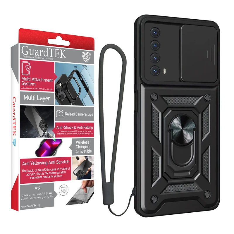 کاور گاردتک اساک مدل Dcamp2 Strap مناسب برای گوشی موبایل هوآوی Huawei Y7A به همراه بند