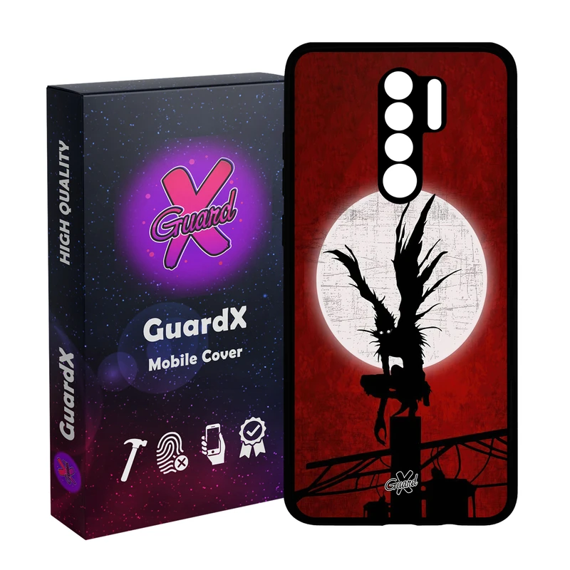 کاور گارد ایکس طرح دفترچه مرگ انیمه مدل Glass10556 مناسب برای گوشی موبایل شیائومی Redmi 9/Redmi 9 Prime/Poco M2