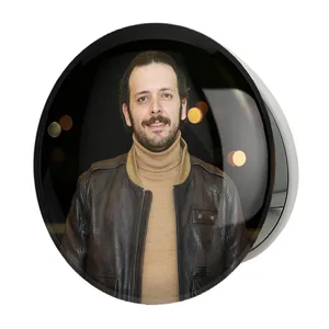 آینه جیبی خندالو طرح پدرام شریفی مدل تاشو کد 6306 