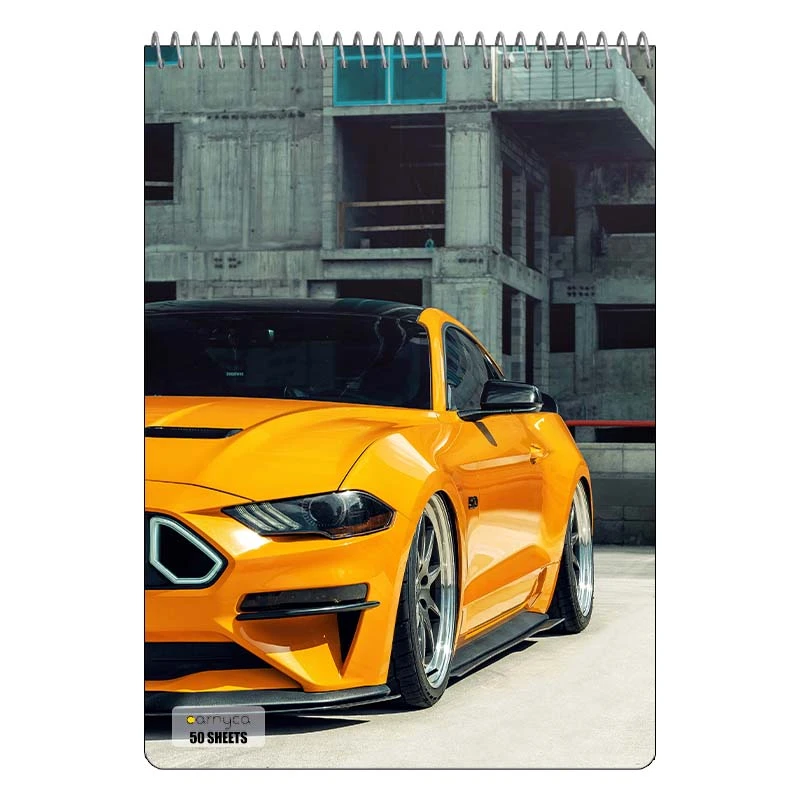 دفتر نقاشی 50 برگ سیمی کارنیکا طرح فورد ماستنگ Ford Mustang کد 14966