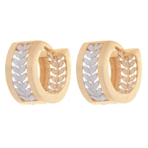 گوشواره طلا 18 عیار زنانه طلای مستجابی مدل جلوا گندمی کد 1