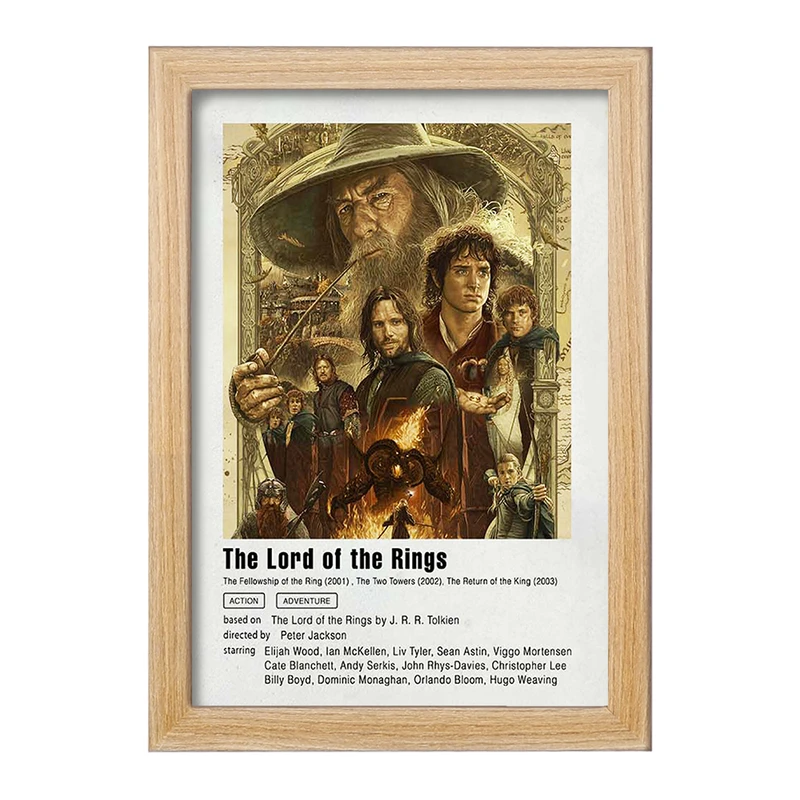 تابلو خندالو مدل ارباب حلقه ها کد F11944