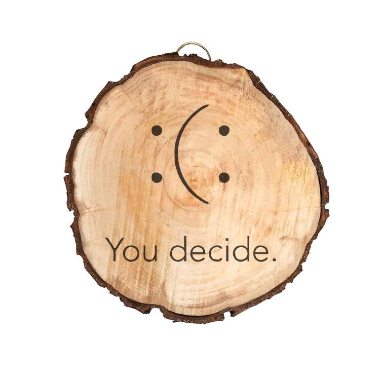 تابلو چوبی مدل You decide