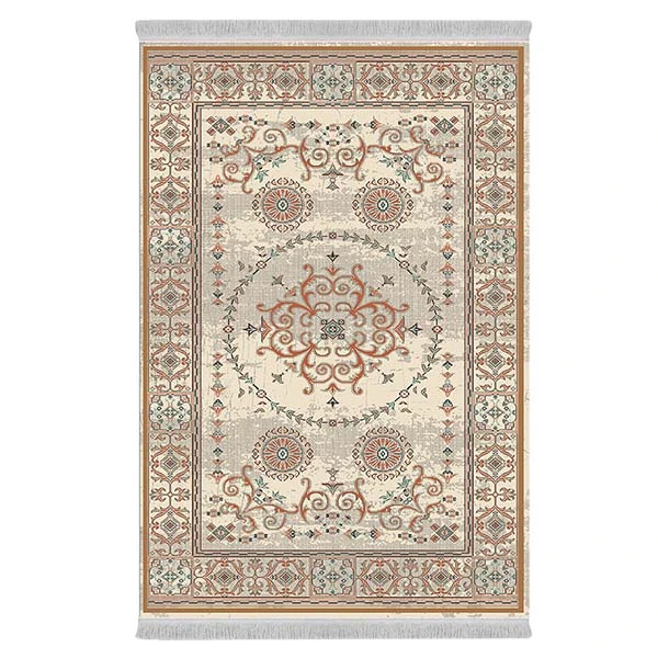 فرش پارچه‌ای دفه مدل فرشینه طرح مدرن کد 364