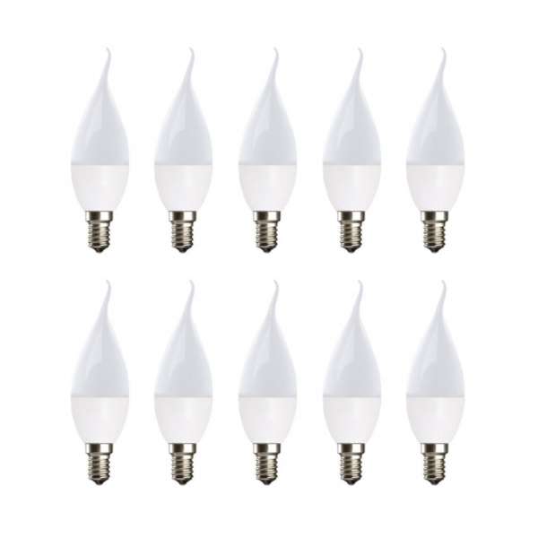 لامپ ال ای دی 7 وات مدل شمعی پایه E14 بسته 10عددی