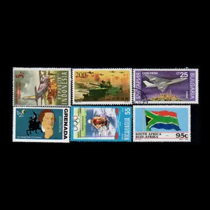 تمبر یادگاری مدل خارجی مجموعه 6 عددی 