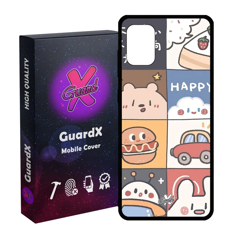 کاور گارد ایکس طرح دخترانه مدل Glass10513 مناسب برای گوشی موبایل سامسونگ Galaxy A51 4G