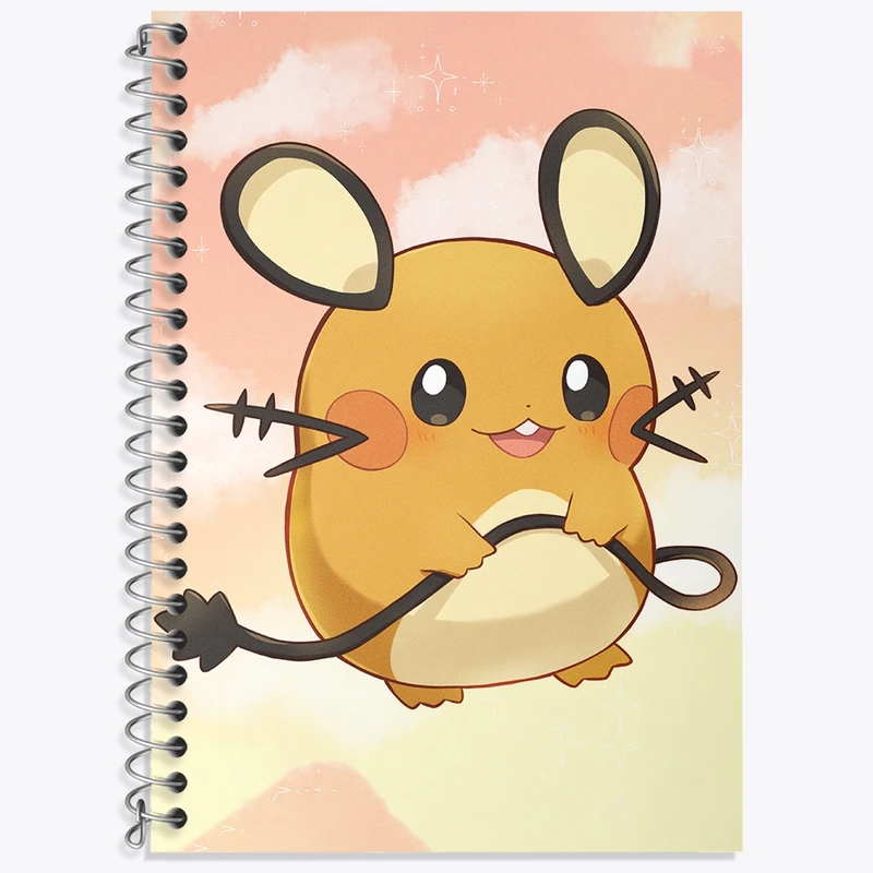 دفتر زبان 50 برگ خندالو مدل سه خط طرح بازی پوکمون (pokemon) کد 32728