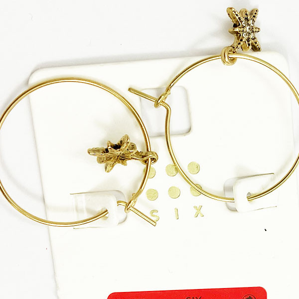 گوشواره زنانه سیکس مدل stars code36