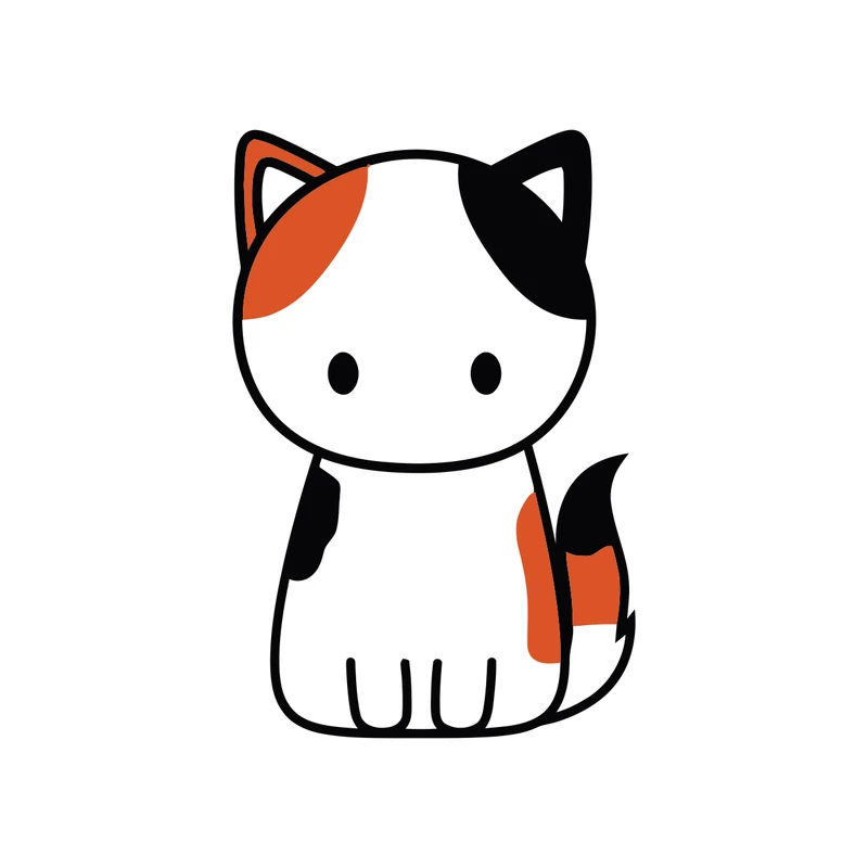 برچسب لپ تاپ پویا مارکت طرح گربه کد 1933