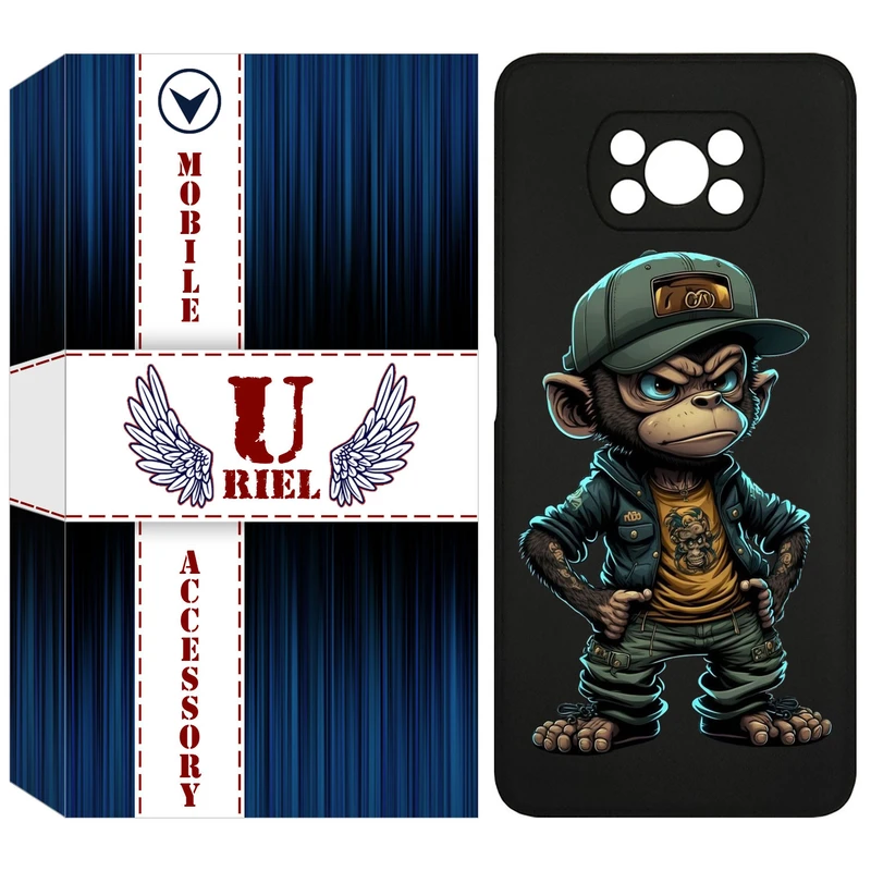 کاور یوریل مدل KSH کد 37 طرح Monkey مناسب برای گوشی موبایل شیائومی Poco X3 / Poco X3 Pro