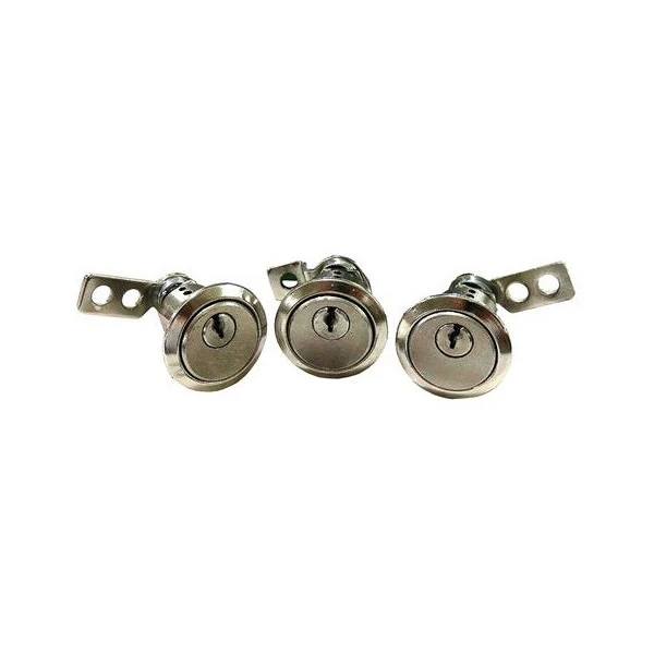 سوئیچ و قفل در و صندوق خودرو قطعه سازان کبیر مدل KEY-PRD-2022 مناسب برای پراید مجموعه 3 عددی