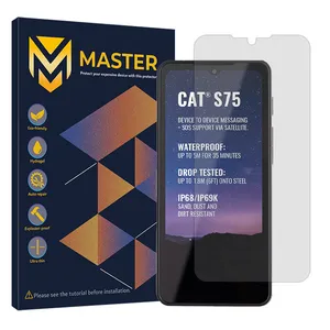 Master Resistant model transparent screen protector suitable for CAT S75 mobile phone