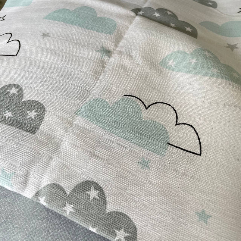 ملحفه کودک ویپو مدل Mint Cloud سایز 80x70 سانتی متر ملحفه کودک ویپو مدل Mint Cloud سایز 80x70 سانتی متر
