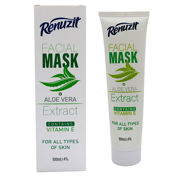 ماسک صورت رینوزیت مدل آلوئه ورا حجم 100 میلی لیتر مجموعه 2 عددی