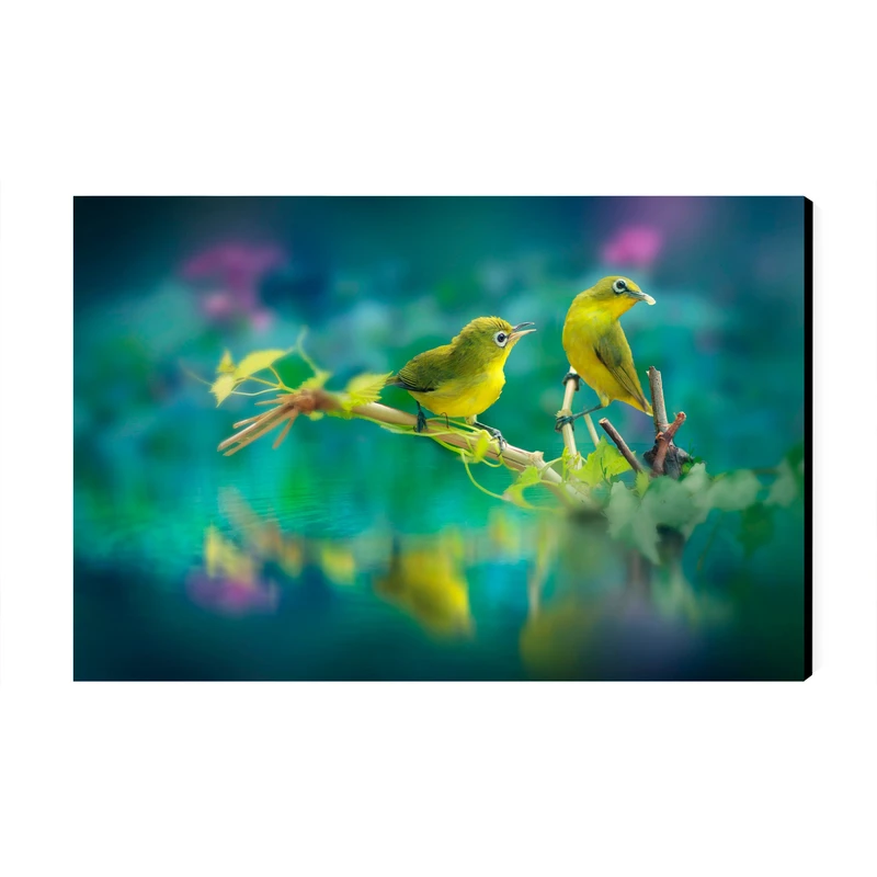 تابلو شاسی عرش مدل فانتزی منظره طبیعت پرنده کد As3332