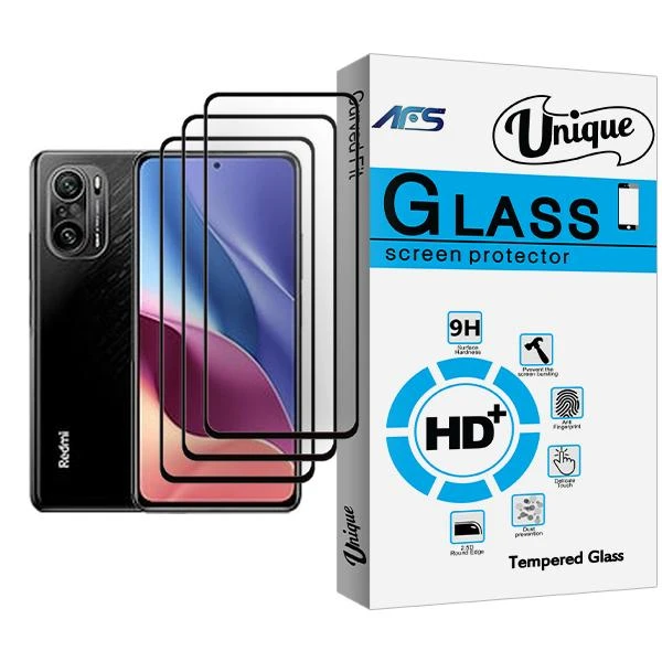 محافظ صفحه نمایش ای اف اس مدل Unique Glass MIX003 مناسب برای گوشی موبایل شیائومی Redmi K40 Pro+ بسته سه عددی