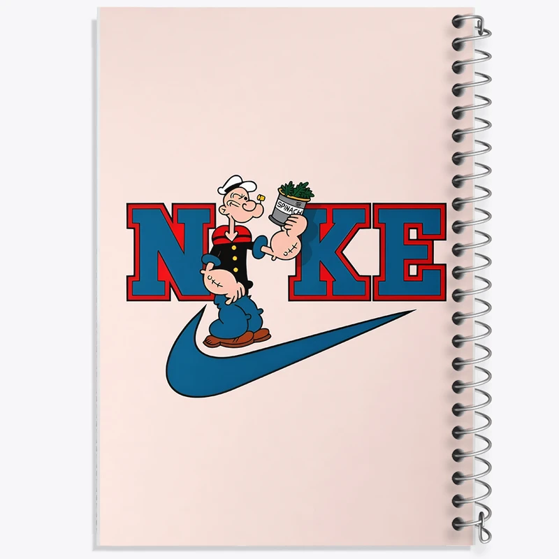 دفتر مشق 100 برگ خندالو طرح نایک (Nike) کد N4338