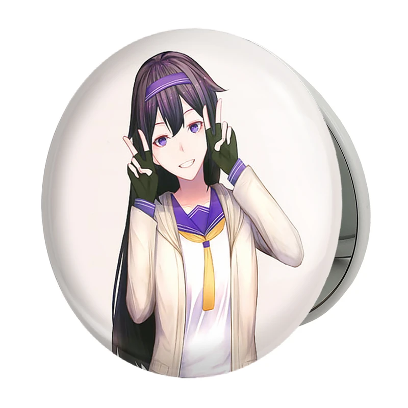 آینه جیبی خندالو طرح دختر انیمه ای مدل تاشو کد 18074 