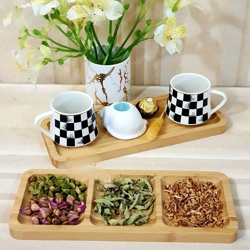 سرویس قهوه خوری 2 پارچه کد 1 مدل SHTAT1