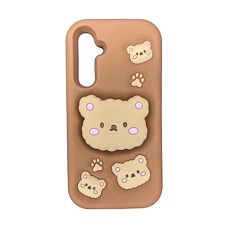 کاورعروسکی سیلیکونی مدل تدی مناسب برای گوشی موبایل سامسونگ Galaxy a15