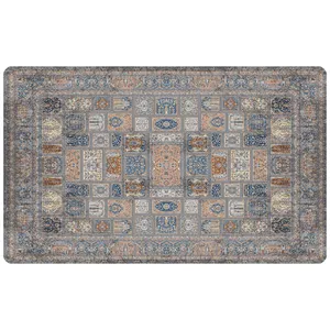 پادری مدل رویه مخمل طرح فرش کد S209 سایز 75x45 سانتی متر