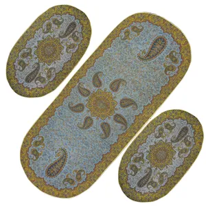 ست سه تکه رومیزی ترمه مدل بته جقه کد BL