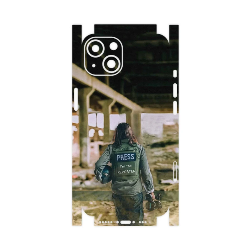 برچسب پوششی ماهوت مدل Reporter-FullSkin مناسب برای گوشی موبایل اپل iPhone 13