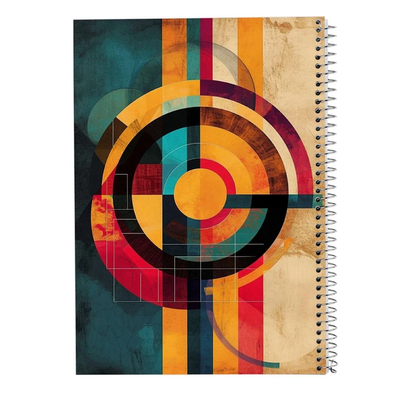 دفتر ژورنال نویسی 50 برگ مدوپد مدل نقطه ای طرح اشکال فانتزی کد DF16027