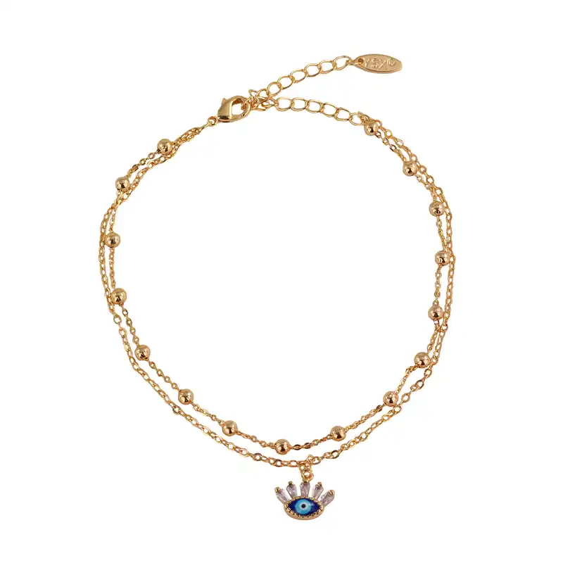 پابند زنانه وای اس ایکس مدل چشم نظر کد FF152