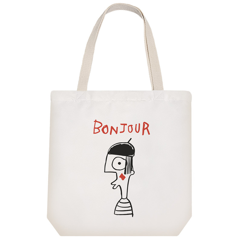 ساک خرید پارچه ای خندالو طرح سلام مدل توت بگ کد 6857