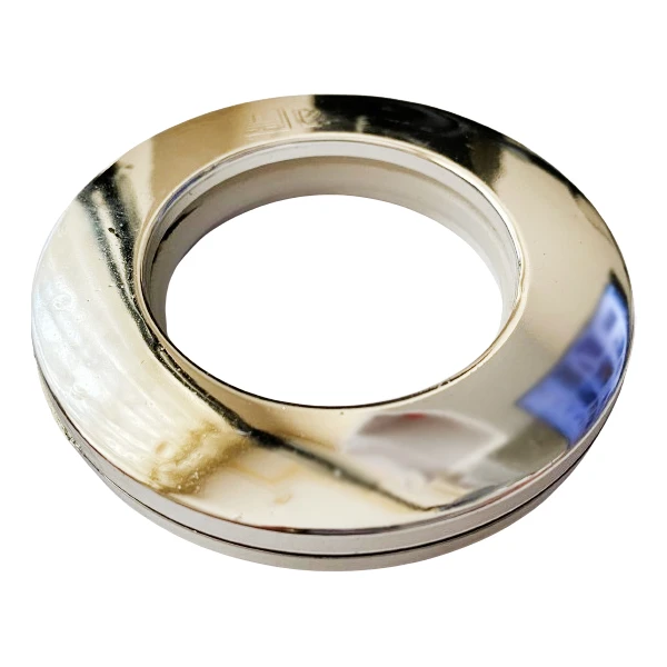 عکس شماره 2 : حلقه پرده مدل براق پانچ رینگ دار abs بسته 10 عددی