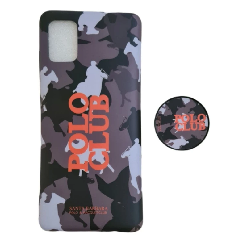 کاور کد polo-351 مناسب برای گوشی موبایل سامسونگ Galaxy A51 به همراه پاپ سوکت