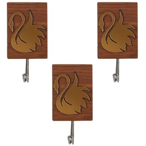 آویز حوله طرح قو کد pj-103115 بسته 3 عددی