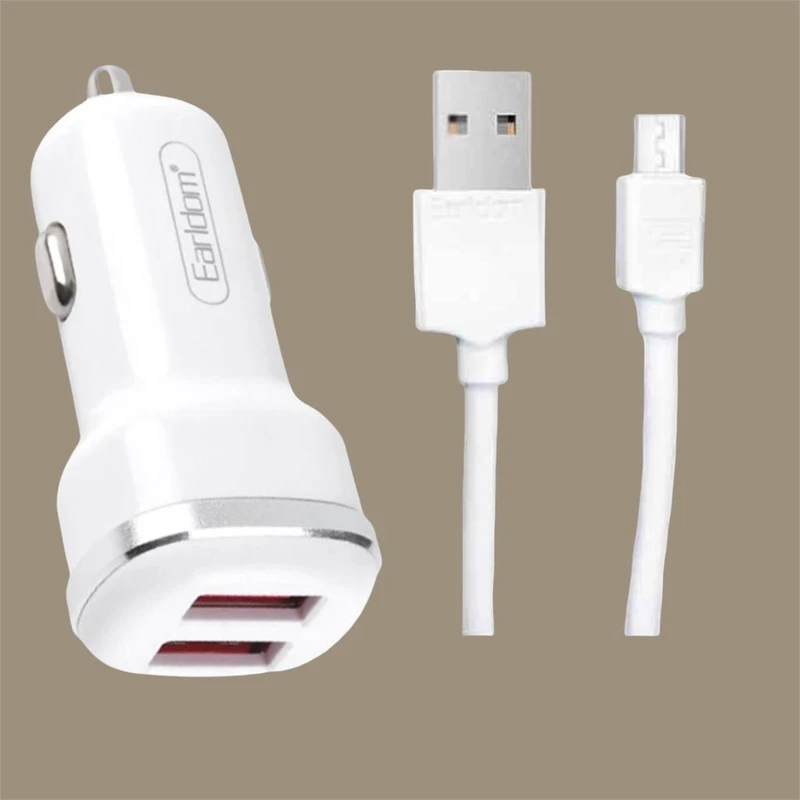 شارژر فندکی ارلدام مدل ES-138 به همراه کابل تبدیل USB-C
