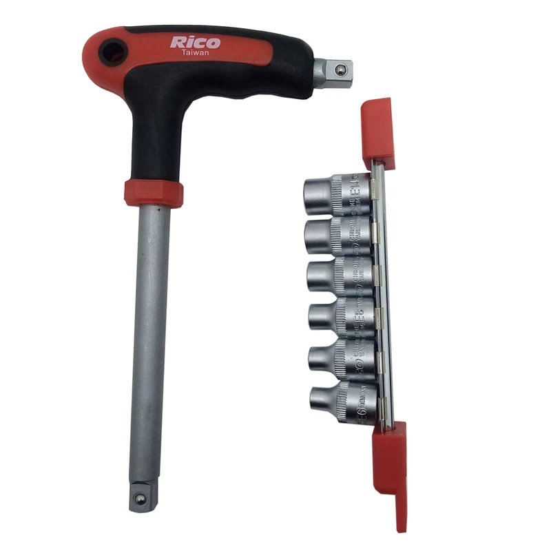 آچار و سری بکس  ریکو تولز مدل E3.8 مجموعه 7 عددی