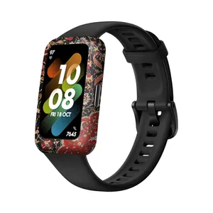 MAHOOT Persian_Carpet_Red Cover Sticker for Huawei Band 7 Smartwatch