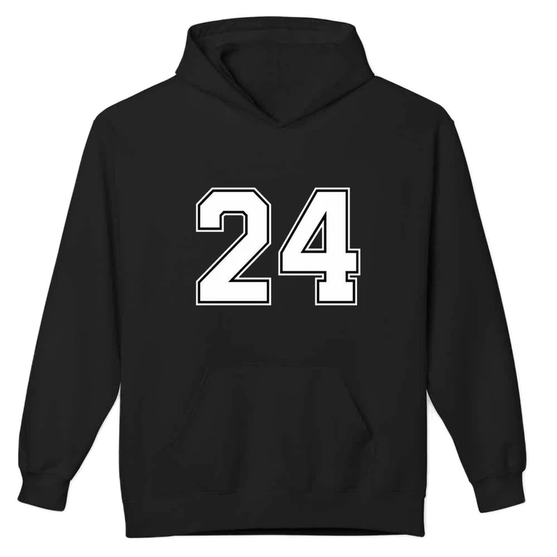 هودی مردانه پاد آفرین مدل اسپرت طرح عدد 24 کد 0113