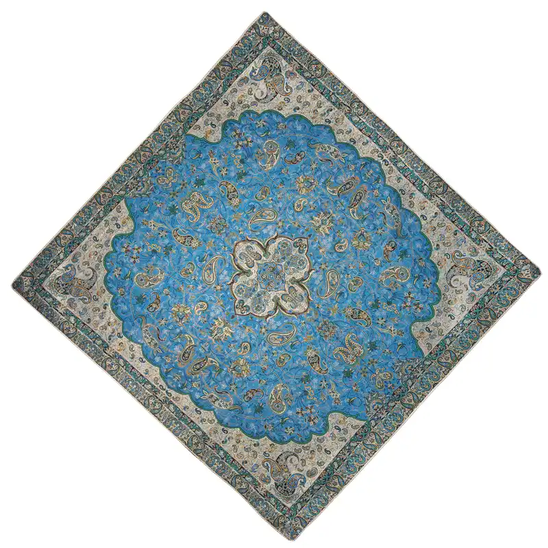 رومیزی ترمه طرح شاه عباسی مدل ABI1/1CH